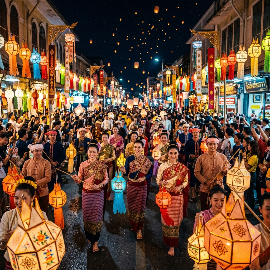 Yi Peng Traditional Parade