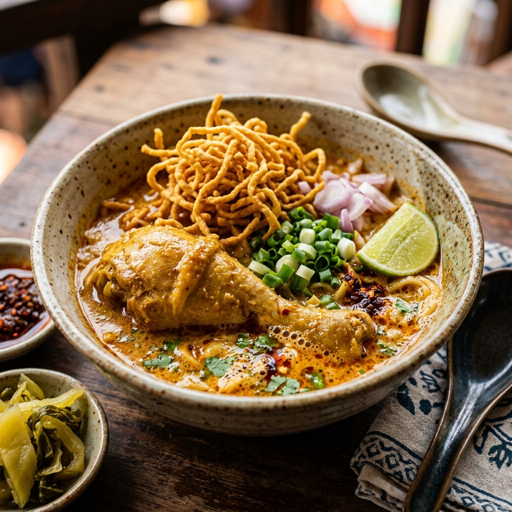 Delicious Lanna Khao Soi Noodle