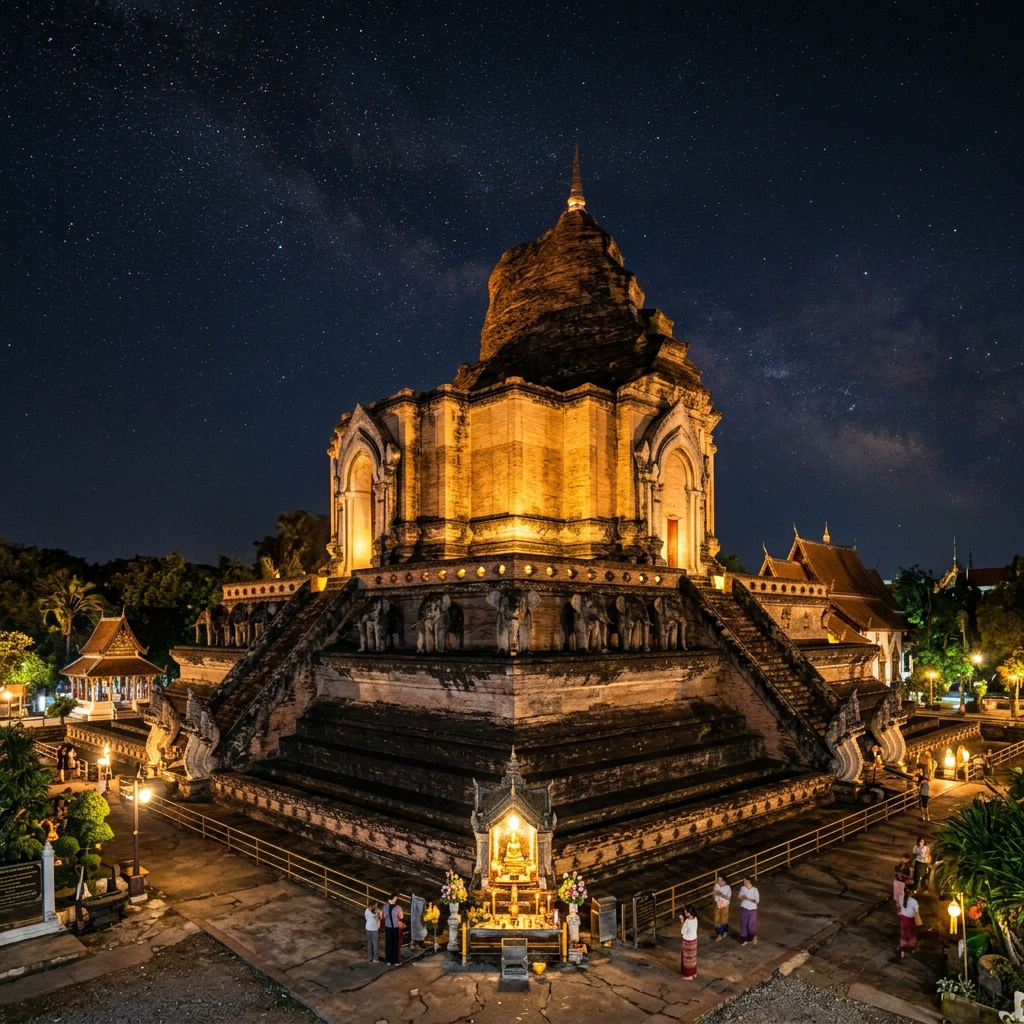Ancient Wat Chedi Luang Pagoda